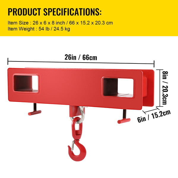Gaffeltruck Lyftkrok 15,3x7,6x66 cm Stål