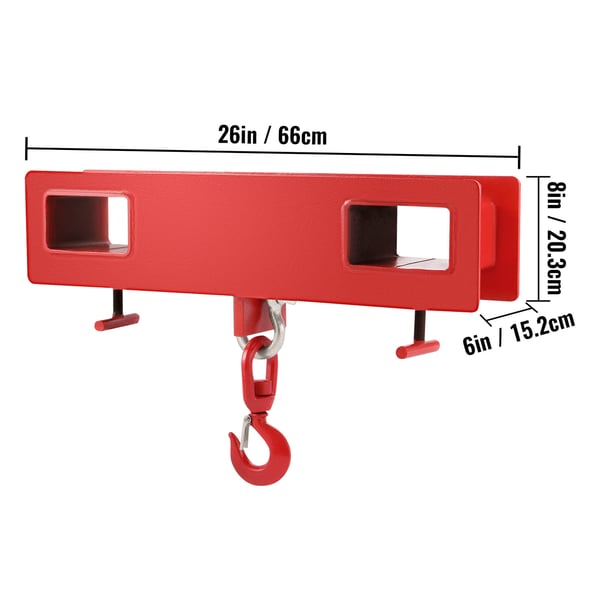 Gaffeltruck Lyftkrok 15,3x7,6x66 cm Stål
