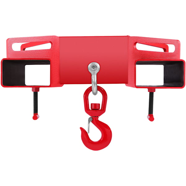 Gaffeltruck løftekrog, 53x53x17 cm, rød, stål