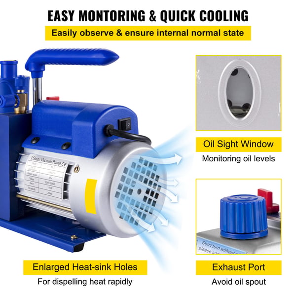 Vakuumpumpkit, Enkelstegs HVAC Luftkonditionering, 29x12x24 cm