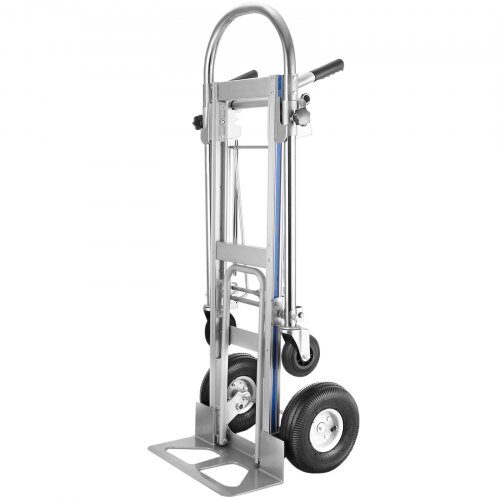 Säckkärra, 3-i-1 aluminium, hopfällbar, 118,1x53,3x104,1 cm, fällbar