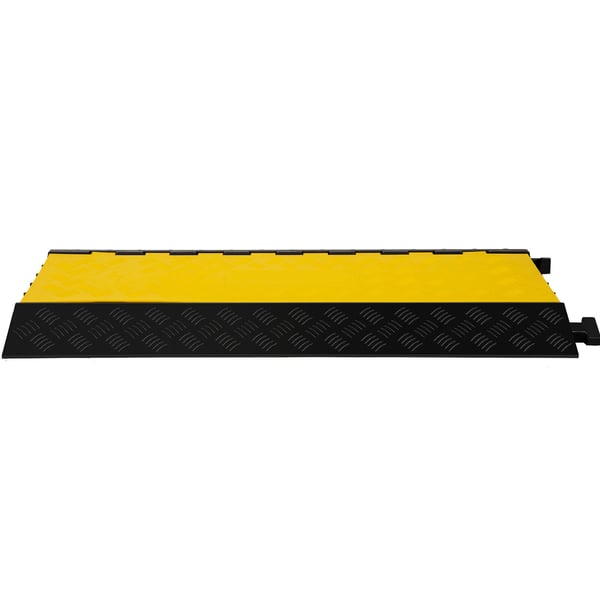 Kaapelisuoja ramppi, 88,9x50,8x5 cm, musta keltainen, kumi