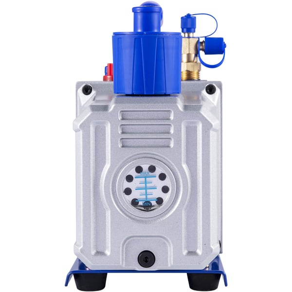 Vakuumpump tvåstegs 717x1 Pa 746W HVAC roterande, aluminium