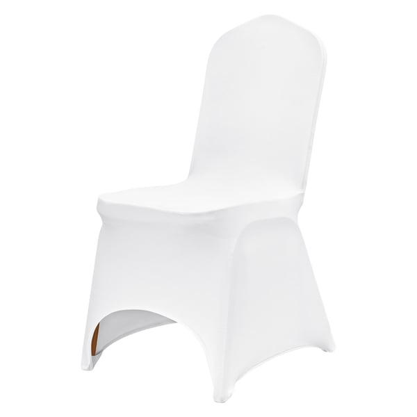 Tuolinpäälliset, Joustava spandex-taittotuolin päällinen, 56x45x93,5 cm, Valkoinen