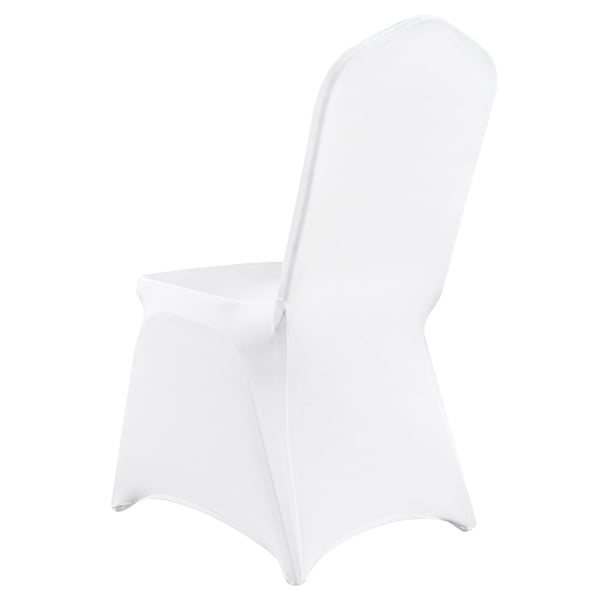 Tuolinpäälliset, Joustava spandex-taittotuolin päällinen, 56x45x93,5 cm, Valkoinen