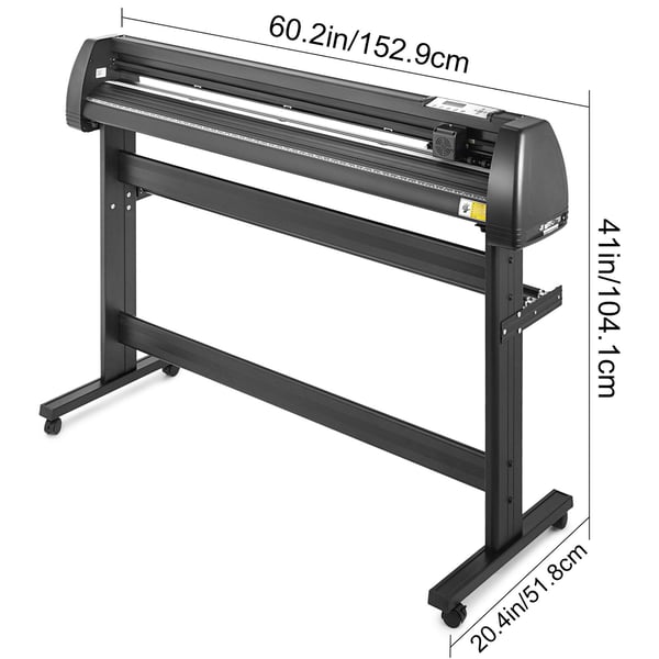 Vinylskærer Plotter, 1350mm papirmating, 153x104x52 cm, Sort, Skiltefremstillingsmaskine