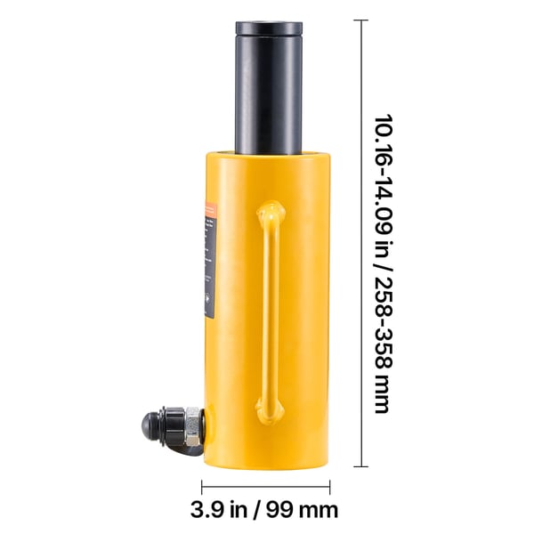 Hydraulisk cylinder donkraft 100 mm, Metal
