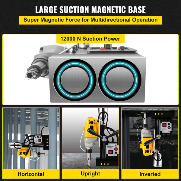 Magneettiporakone MD40, 38,1 mm, 11-osainen teräsarja, 125 mm porakone