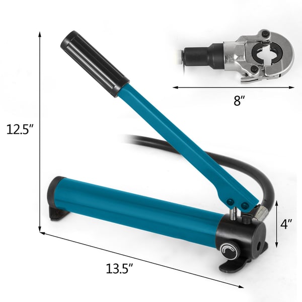 Hydraulinen puristustyökalu 12-32 mm, teräs, käsikäyttöinen, putkien puristus