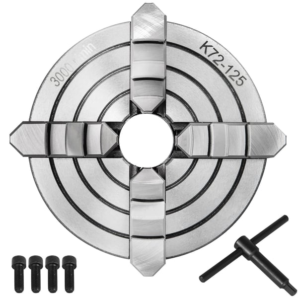Sorvin istukka K72-125, 12,5x12,5 cm, metalli, 4-leukainen, käännettävä