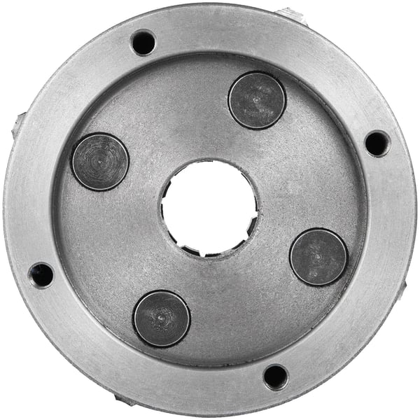 Sorvin istukka K72-125, 12,5x12,5 cm, metalli, 4-leukainen, käännettävä