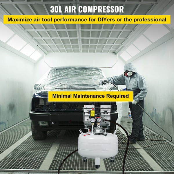 Ilmakompressori 30L 850W öljytön hiljainen