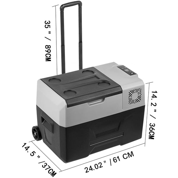 Bil-køleskab, 30L, 61x37.8x37.5 cm, bærbar fryser