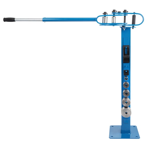 Metallintaivutin, manuaalinen lattiamalli, 117,2 cm kahva, teräs, valmistus