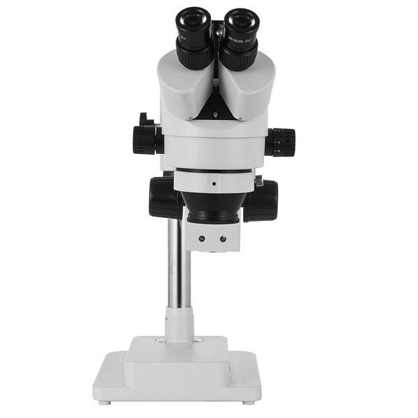 Stereo mikroskop 3.5X-90X, trinokulær, dobbeltarmet, justerbar bom