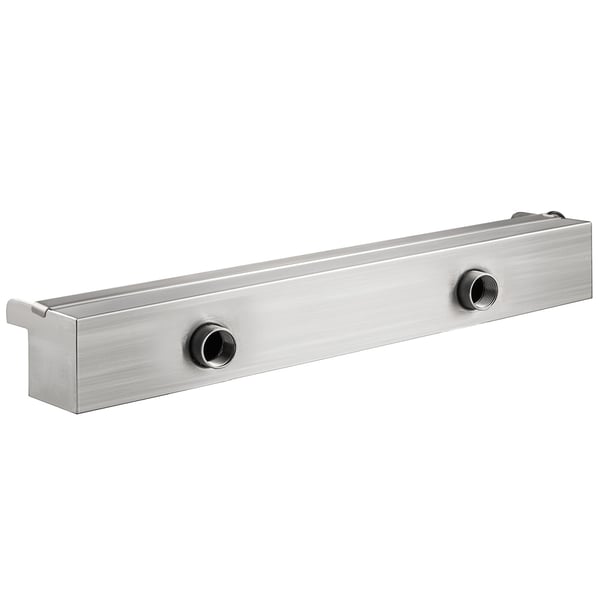 Pool Fountain, Vandfald med LED-lysbånd, 60x11.5x8 cm, Sølv, Rustfrit stål