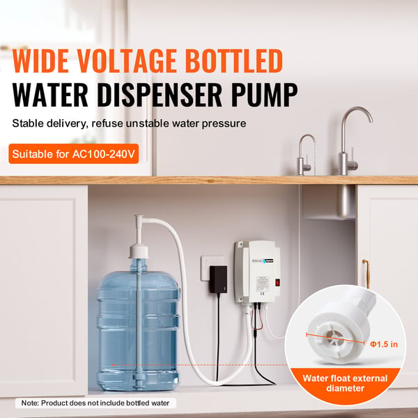 Vanddispenser pumpe, 225x140x70 mm, 3,8 L