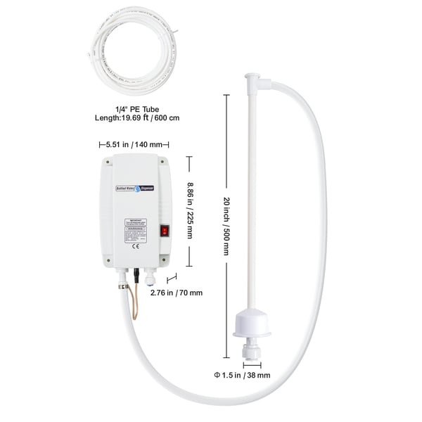 Vanddispenser pumpe, 225x140x70 mm, 3,8 L