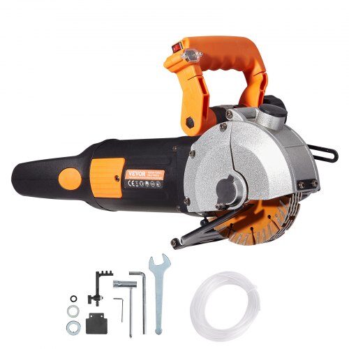 Seinäjyrsinkone, Sähköinen uraleikkuri 48x20x25 cm, Musta