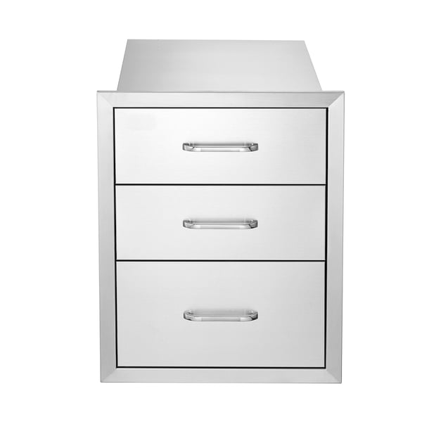 BBQ skuffer, 45.8x52.1x58.8 cm, rustfrit stål, opbevaring
