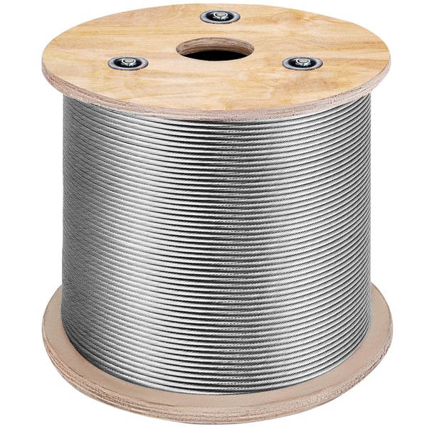 Teräsvaijeri, 3,2 mm 7x7, 15240 cm, ruostumaton teräs