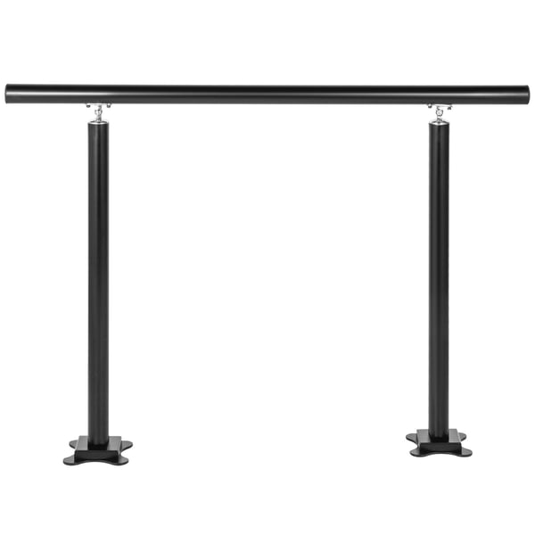 Handledare, Utomhustrappa Räcke, 121x91 cm, Svart, Aluminium