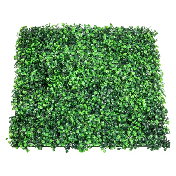 Keinotekoinen puksipensasaita paneeli, 50x50x4 cm, vihreä, UV-kestävä