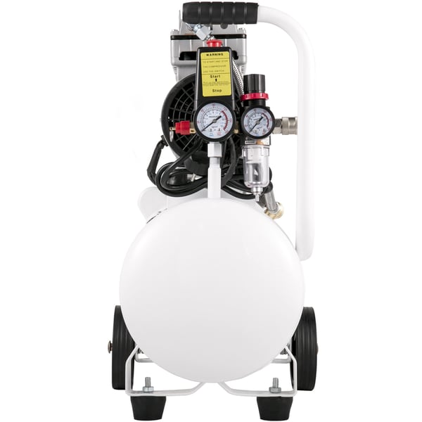 Ilmakompressori, 25L 1 HP öljytön terässäiliö, erittäin hiljainen, kannettava