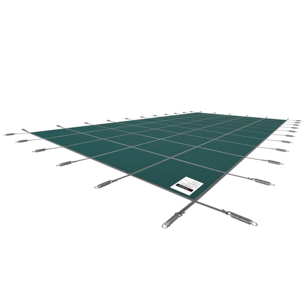 Poolskydd 5,48x12,8 m Grön, Nät, PP-material