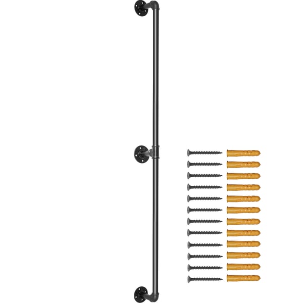 Portaankaide, 152,4 cm, musta, hiiliteräs