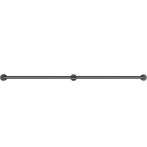 Trappegelænder, 152,4 cm, Sort, Kulstofstål