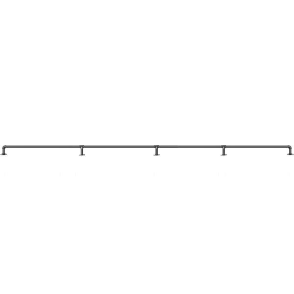 Trappräcke, 396,2 cm, Svart, Kolstål
