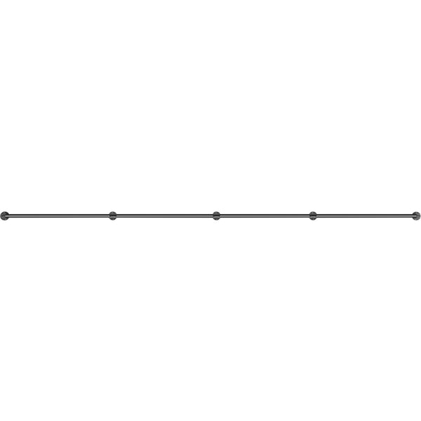 Trappräcke, 396,2 cm, Svart, Kolstål