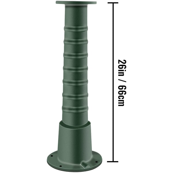 Håndvandpumpe Stander, 22,86x22,86x66 cm, Grøn, Støbejern