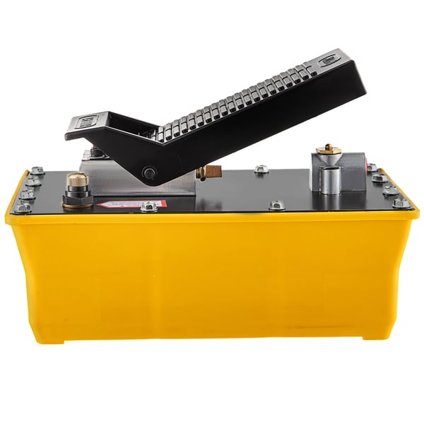 Luft hydraulisk pumpe, 32x18x18 cm, gul, fodbetjent