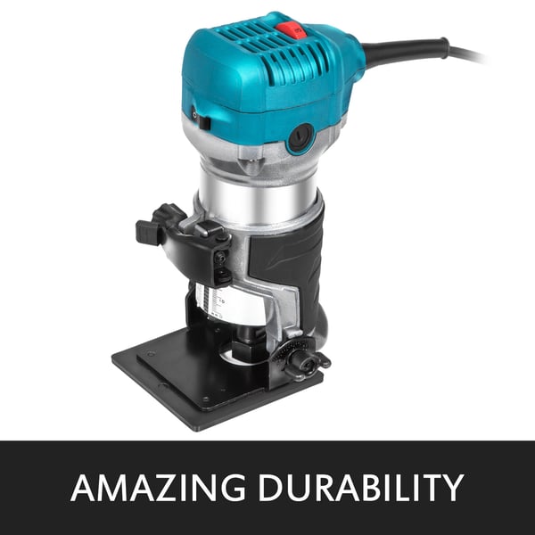 Kompakti jyrsin, 800W säädettävä nopeus 30 000 rpm, 6,4x9,5 mm, työkalu