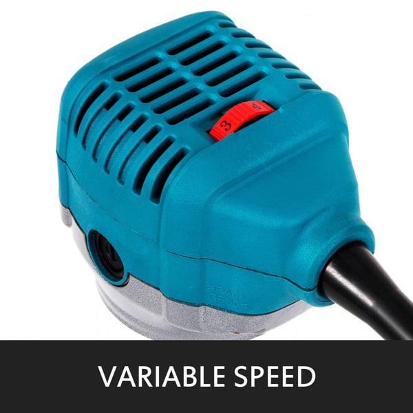 Kompakti jyrsin, 800W säädettävä nopeus 30 000 rpm, 6,4x9,5 mm, työkalu