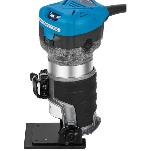 Kompakti jyrsin, 800W säädettävä nopeus 30 000 rpm, 6,4x9,5 mm, työkalu