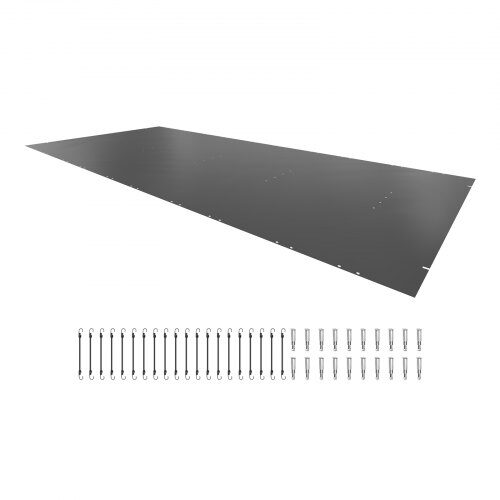 Poolskydd, 350x600 cm, Antracit, PVC
