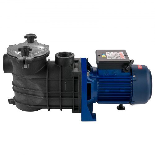Uima-altaan pumppu, 750 W 15000 L/h esisuodattimella, 50 mm tulo/lähtö, suodatinpumppu altaalle