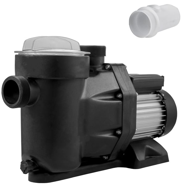 Uima-altaan pumppu, 1 HP 19200 l/h 750W, 1,97" sisääntulo/ulostulo, muovi