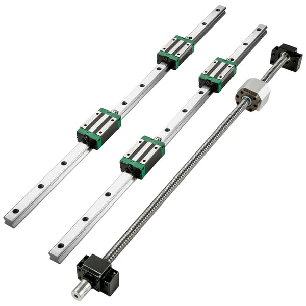 Linear føringsskinnesæt, HGR20 med RM1605 kuglespindel, 170x4.2x3.4 cm, stål
