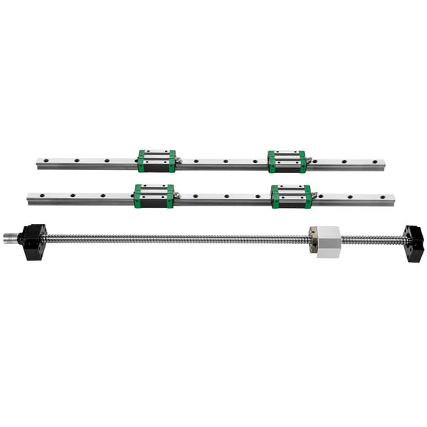 Linear føringsskinnesæt, 100x2x2 cm, stål