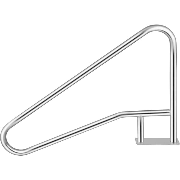 Poolräcke, 139,7x81,3 cm, Silver, Rostfritt stål