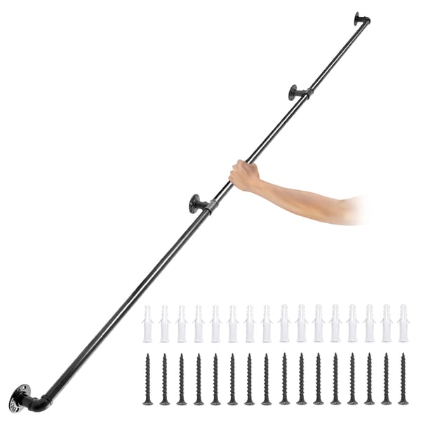Trappräcke, 274,3 cm, Svart, Kolstål