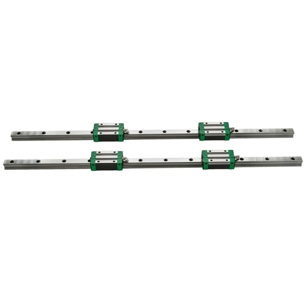 Linearskinne-sæt, 3 dele, 2-167,6 cm, linearkuglelejer, stål