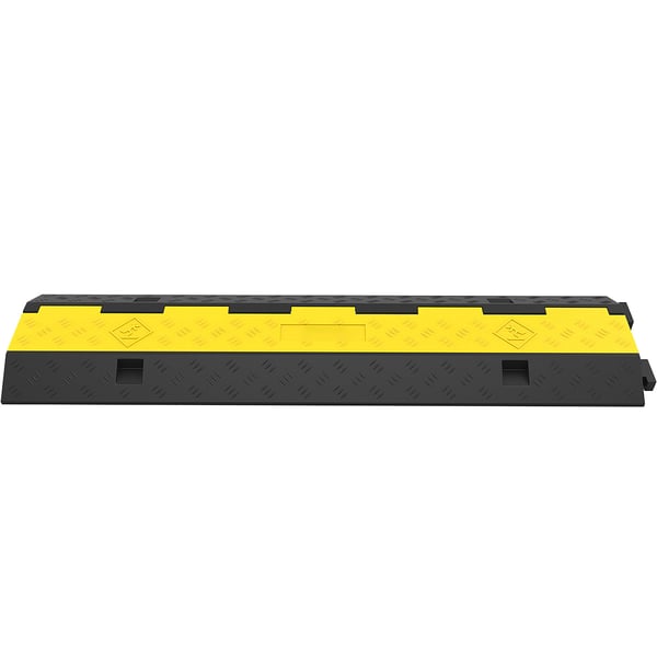 Kabelbeskytter rampe, 101x24,5x5 cm, Sort, Gummi
