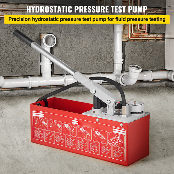Hydrostaattinen painekoepumppu, 49x16x17 cm, teräs
