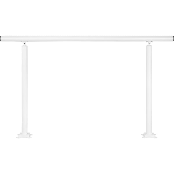 Trappegelænder-sæt, 152,8x91 cm, Hvid, Aluminium