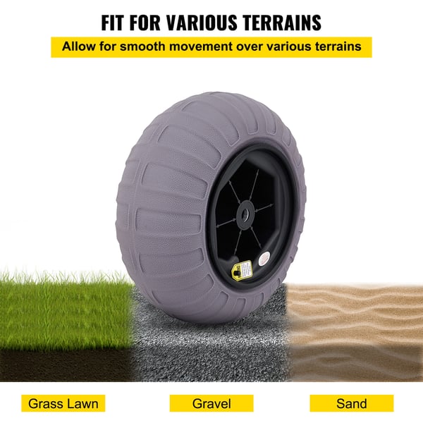 Strandballonghjul, 40.6x20 cm, 2-pack, TPU